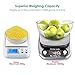Rophie 22Lb 10Kg Digital Kitchen Scale, 2.0 Version, Silver