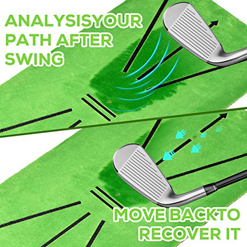 golf mat swing path