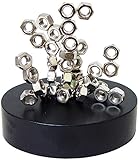 Linlinzz Enhanced Version 2019 Magnetic Sculpture - Desk Toy for Intelligence Development Stress Relief (Nuts+Magnetic Cube)