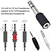eBoot 6.35 mm Audio Stereo Plug to 3.5 mm Stereo Headphone Jack Adapter, Pack of 3