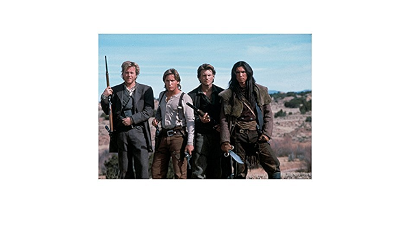 Christian Slater Standing With Kiefer Sutherland Emilio Estevez And Lou Diamond Phillips In Young Guns 8 X 10 Inch Photo At Amazon S Entertainment Collectibles Store