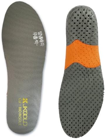 Cu-Bio Antimicrobial Copper Shoe Insole Set – Helps Eliminate Foot Odor, Athlete’s Foot - For Arch Support, Flat Foot, Plantar Faciitis (Medium (250-265mm))