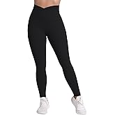 Sunzel Sunlissia Hidden Butt Lifting Scrunch Workout Leggings for Women Crossover High Waist Yoga Pants with Tummy Control