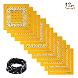 Basico 100% Cotton Head Wrap Bandannas 12 Pack 22