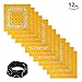Basico 100% Cotton Head Wrap Bandannas 12 Pack 22
