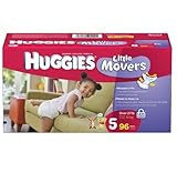 Huggies Little Movers Diapers, Size 5, 96-Count