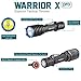 SKYBEN Olight Warrior X Pro 2250 Lumen NW LED 600 Meter Throw Tail Switch Magnetic Rechargeable Tactical Flashlight,with Charging Cable,21700 Battery Battery Box (Black)