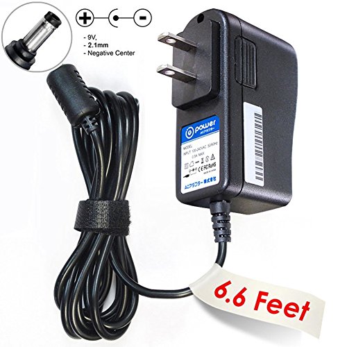 T-Power ( 6.6ft Long Cable ) Ac Dc Adapter For 9vdc Boss RC-20 RC-20XL Phrase Recorder Loop Station / Roland Boss DD-2 DD3 DD-5 DD-6 DD-7 DD20 / PSA-120S 120T / Archer Cat. No. 273-1656 power supply