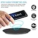 UGpine Wireless Charger Ultra Slim Qi Wireless Charging Pad Fast Charge for Samsung Galaxy Note 8 S8 S8 Plus S7 S7 Edge Note 5 S6 Edge Plus and Standard Charge for Apple iPhone X/8/8 Plus