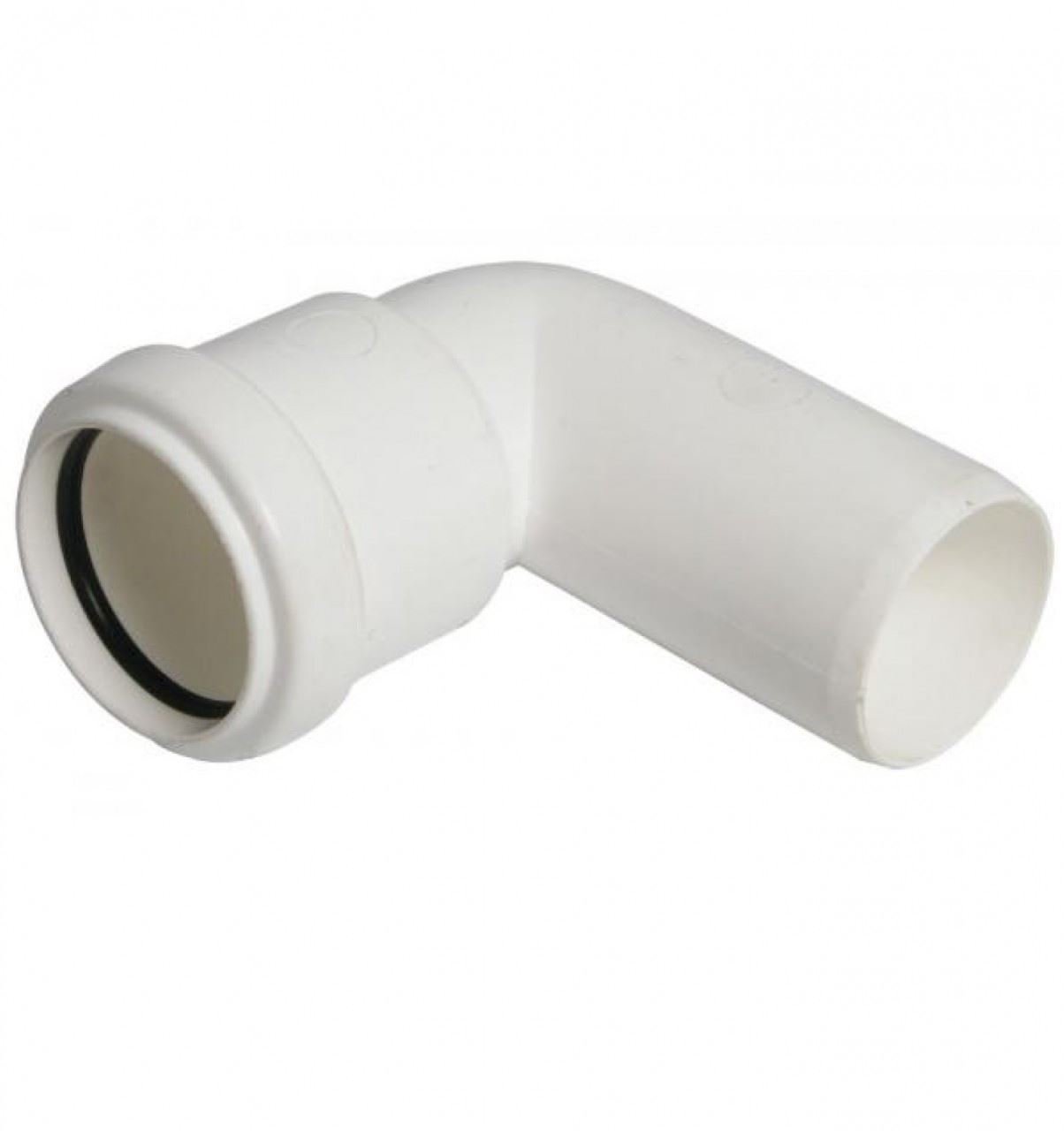 FLOPLAST 40mm White Pushfit Waste Pipe Conversion Bend - Bag of 5