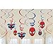 Amscan Marvel Ultimate Spiderman Birthday Party Swirl Decorations - 12ct by Amscan