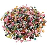 rockcloud 1 lb Tourmaline Small Tumbled Chips Crushed Stone Healing Reiki Crystal Jewelry Making Home Decoration