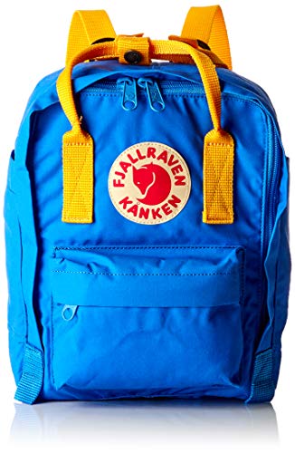 Fjallraven Unisex Kanken Mini Backpack, UN Blue, Warm Yellow, OS