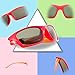 RIVBOS Rubber Kids Polarized Sunglasses With Strap Glasses Shades for Boys Girls Baby and Children Age 3-10 RBK025 （Red）