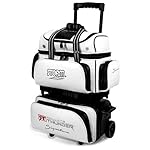 Storm 4 Ball Rolling Thunder Signature Bowling Bag, White/Black