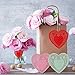 RIVCOIM Heart Doilies: Elegant Paper Crafts for Valentines 4 Inch - 100 Pcs in Red, Pink, White, Blue (25 Each) - Perfect for Creative Decorations