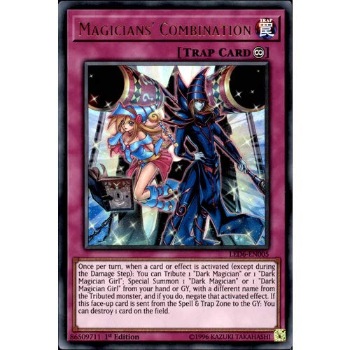 LED6-EN005 1st Ed Magicians' Combination Ultra Rare Card Legendary Duelists: Magical Hero Yu-Gi-Oh Single Card