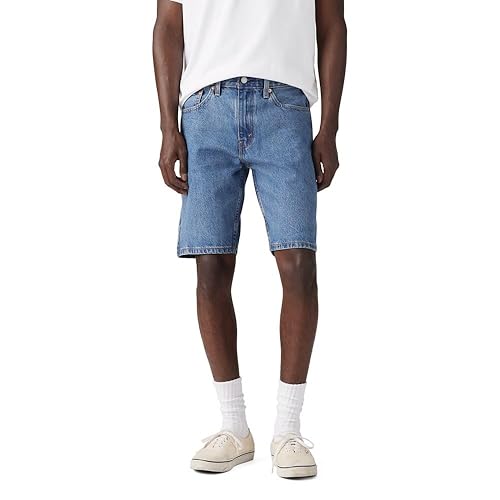 Levi's Men's 405 Standard Fit Shorts (Also Available in Big & Tall), Medium Score-Medium Indigo, 32