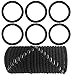 Fashion & Lifestyle Hair Ties Ponytail Holders - Large Boutique Girls Stretchy Elastic Hair Ropes Bands Styling Accessories for Women and Ladies Pack of 20, Black
