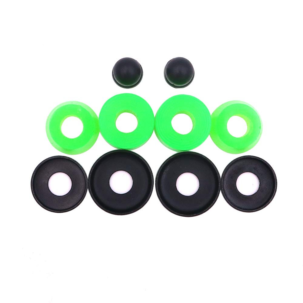 POFET Skateboard Truck Rebuild Kit Bushings Washers Pivot Cups Shock Absorber Polyurethane Bracket 1 Set Optional Color