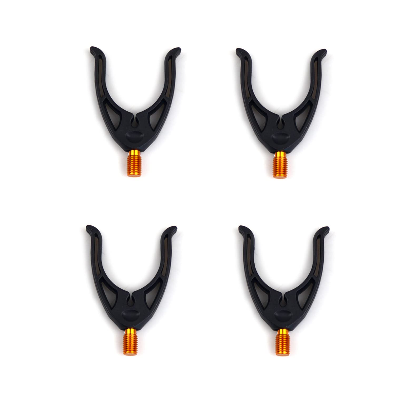CHENJUNJUN 4 Pieces Fishing Rod Rests Plastic Rod Rests U-Shape Fishing Bracket Head for Rod Rest Heads Fits All Rod Pods