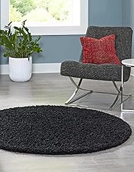 Unique Loom Solid Shag Collection Area Rug