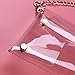 Tinksky Clutch Shoulder Bag Crossbody Bag with Chain Strap Handbag Purse, gift for Women (Transparent Color)