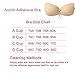 Aomh Strapless Self Adhesive Bra Silicone Reusable Push-up Bra Backless Invisible Sticky Bra (D, Beige)