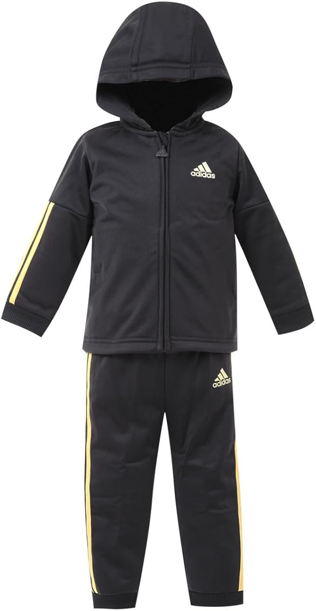 アディダス Adidasベビー ジャージ上下セット Dsg85 90cm ブラック ゴールド ジャージ 通販 Amazon