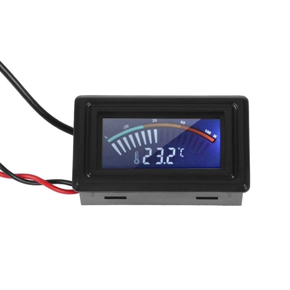 Water Cooling Pointer Display, Thermometer Temperature Detector with Waterproof Probe for All G1/4 Thread Water Cooling Equipment