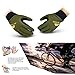 Vbiger Winter Gloves Touch Screen Gloves Outdoor Cycling Gloves For Men And Women (Army Green, L)