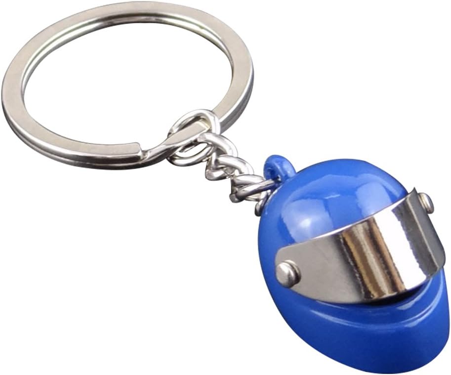 Artily Creative Metal Keychain Mini Motorcycle Helmet Keychain Car Key Chain Men's Gift Backpack Pendant