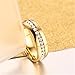 Fashion Month Mens Womens 6mm Titanium Stainless Steel 18k Gold Wedding Ring Channel Set Cubic Zirconia Engagement Band Size 9