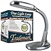 Desk Lamp - Natural Sunlight Lamp with Adjustable Gooseneck - Reading Light for Working, Crafting, Sewing, or Homework by Lavish Home (Silver)