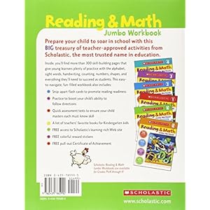 Reading & Math Jumbo Workbook: Grade K