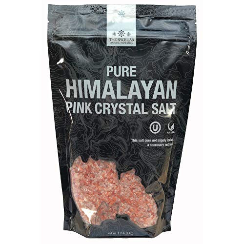 The Spice Lab Himalayan Salt - Coarse 2.2 Lb / 1 Kilo - Pink Himalayan Salt is Nutrient and Mineral Dense for Health…
