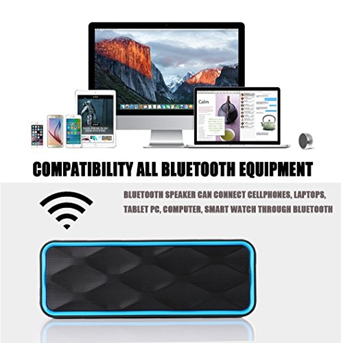 MANCASSY-N7-Wireless-Bluetooth-Speaker-Outdoor-Portable-Stereo-Speaker-with-HD-Audio-and-Enhanced-Bass-Built-In-Dual-Driver-Speakerphone-FM-Radio-and-TF-Card-Slot-Blue