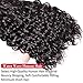 Alibeauty Water Wave Bundles with Closure 100% Brazilian Curly Human Hair 3 Bundles with Lace Closure Soft Deep Water Wave Wet and Wavy Hair Natural Black (16 18 20+14)