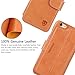 SHIELDON Genuine Leather iPhone 6s Case Ultra Slim Fit Wallet Case Flip Book Design with Stand & Card Compartments [Magnetic Closure] for iPhone6/6S, Brown