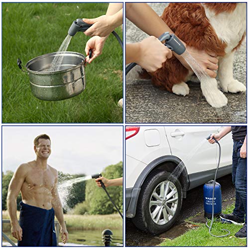 Campingdouche, WADEO Draagbare Buitendouche met Waterpomp, 11 Liter Outdoor Draagbare Druk Kamp Douche, Perfect voor… - Image 8