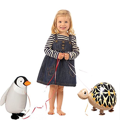 OuMuaMua Walking Animal Balloons Farm Animals - 6 Pack Animal Balloons Air Walkers for Kids Gift Bir - //coolthings.us