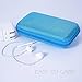 Zepthus Universal Carrying Travel Case Travel Electronics Organizer For USB Cable, Flash Drive, Headphone (Blue)