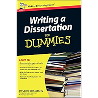 Writing a Dissertation For Dummies book cover