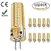 Ukey U GY6.35 LED Bulb, Halogen Replacement 50W Bi-pin Base AC/DC 12V 2700K Warm White Dimmable,led Landscape Light Bulbs 50W Replacement10Pack (5)