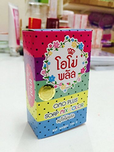 HOT!! OMO Plus Soap Mix Color Whitening Face & Body Soap 100G.