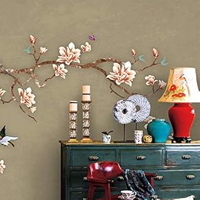 Wall Murals for Bedroom Chinese Style Removable Wallpaper Peel and Stick Wall Stickers - 66x96 inches