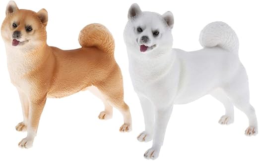 Amazon Dynwave 芝犬 柴犬 動物フィギュア玩具 ミュレーション ガーデニング ガーデンオーナメント クリスマス 2個入り フィギュア ドール 通販