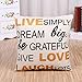 Unves Throw Pillow Covers, 18x18 Set of 4 Decorative Pillows Cotton Linen Sofa Couch Pillow Covers Bedroom Living Room Toss Pillows Throw Pillow Sets