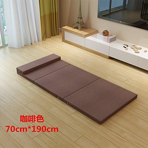 ZHENG Folding Bed Single Easy Folding Bed Office Siesta Mattress Camping Folding Bedcoffee 70Cm200Cm