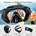 Mpow Snorkel Mask, Scuba Diving Mask for Snorkeling Diving Swimming, Easy Breath Scuba Snorkeling Gear with Silicon Mouth Piece and Easy Adjustable Strap